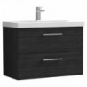 Arno 800mm Wall Hung Double Drawer Vanity Units