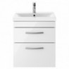 Athena 500mm Wall Hung Double Drawer Vanity Units