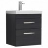 Athena 500mm Wall Hung Double Drawer Vanity Units