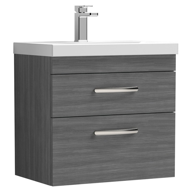 Athena 600mm Wall Hung Double Drawer Vanity Units