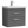 Athena 600mm Wall Hung Double Drawer Vanity Units