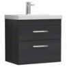 Athena 600mm Wall Hung Double Drawer Vanity Units