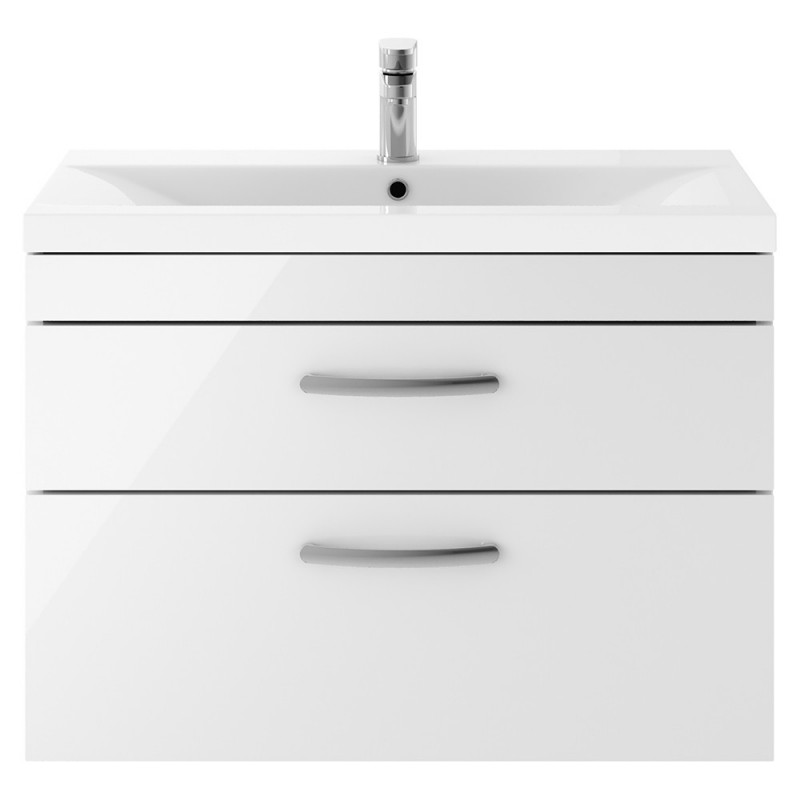 Athena 800mm Wall Hung Double Drawer Vanity Units