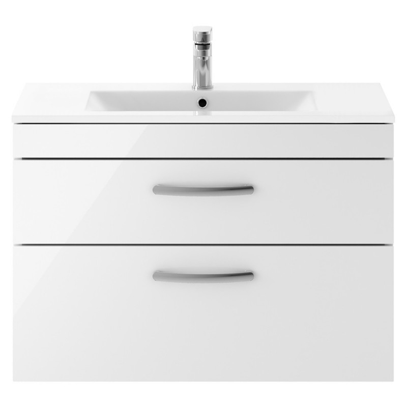 Athena 800mm Wall Hung Double Drawer Vanity Units