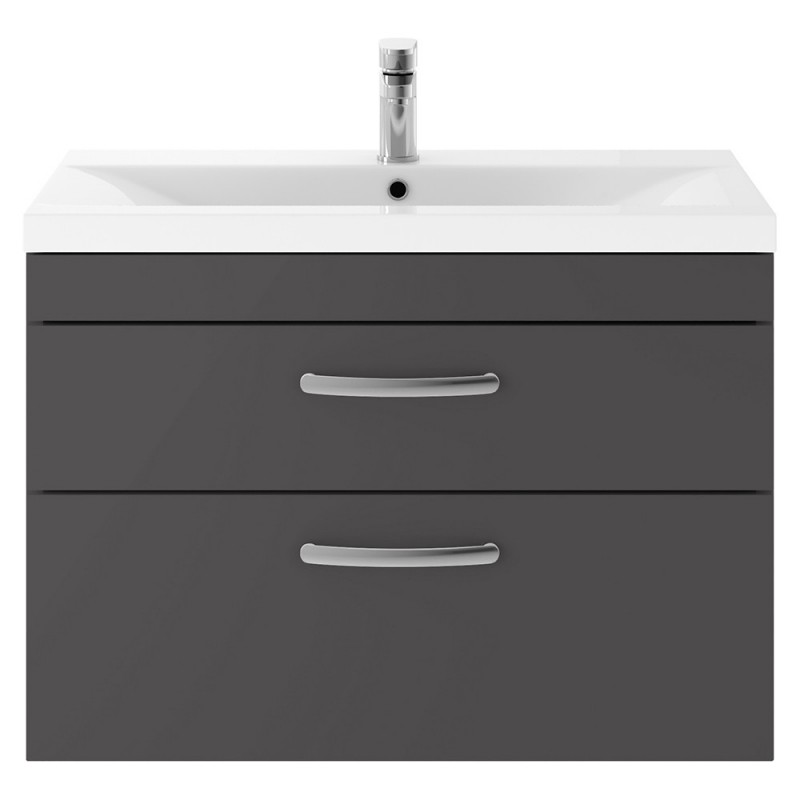 Athena 800mm Wall Hung Double Drawer Vanity Units