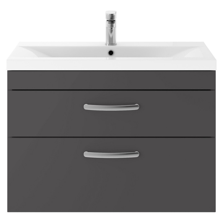 Athena 800mm Wall Hung Double Drawer Vanity Units
