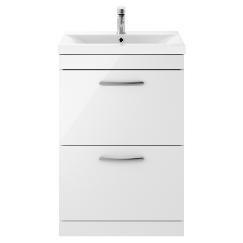 Athena 600mm Freestanding Double Drawer Vanity Units