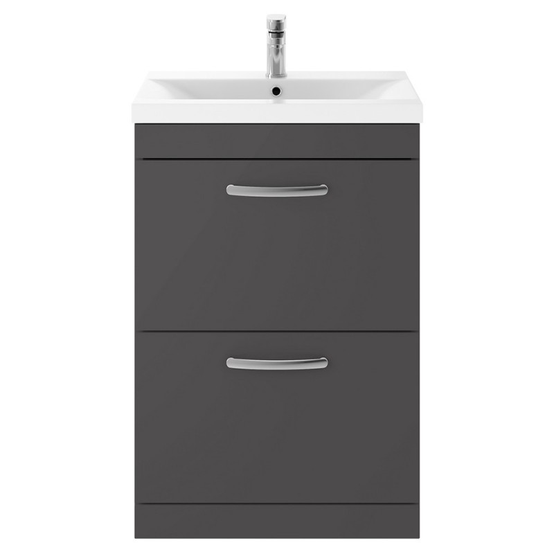 Athena 600mm Freestanding Double Drawer Vanity Units