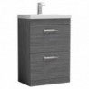 Athena 600mm Freestanding Double Drawer Vanity Units