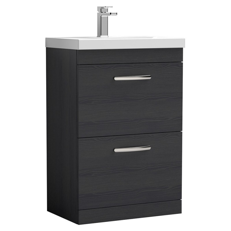 Athena 600mm Freestanding Double Drawer Vanity Units