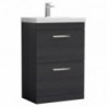 Athena 600mm Freestanding Double Drawer Vanity Units