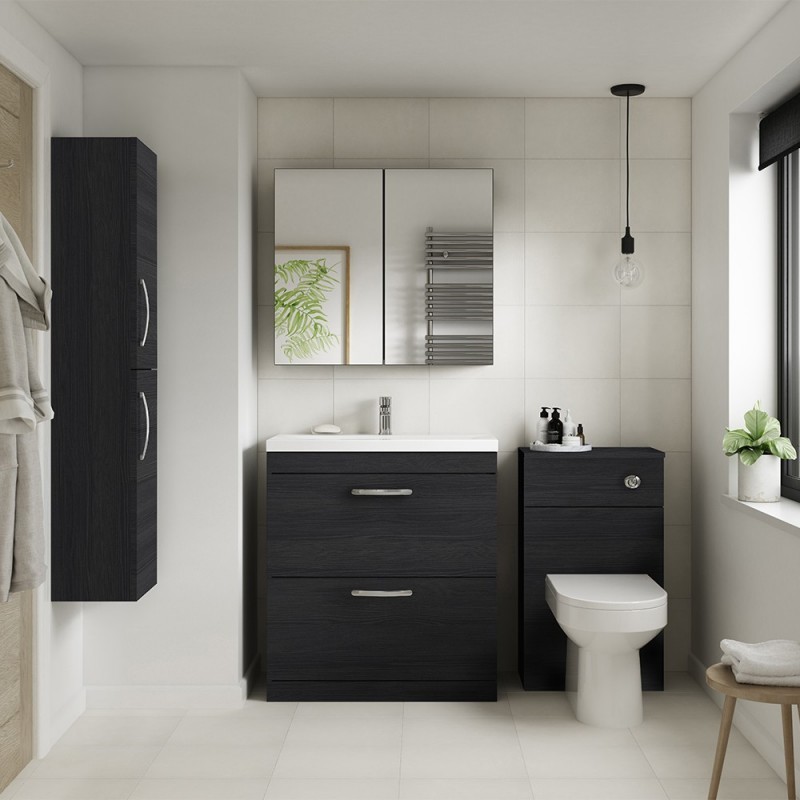 Athena 600mm Freestanding Double Drawer Vanity Units