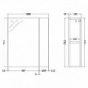 Athena 600mm Split Mirror Cabinets