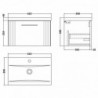 Deco 600mm Wall Hung Drawer Vanity Units