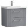 Deco 600mm Wall Hung Double Drawer Vanity Units