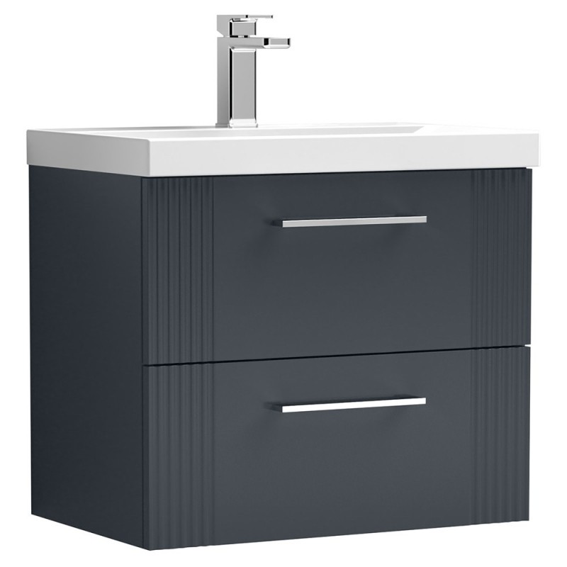 Deco 600mm Wall Hung Double Drawer Vanity Units