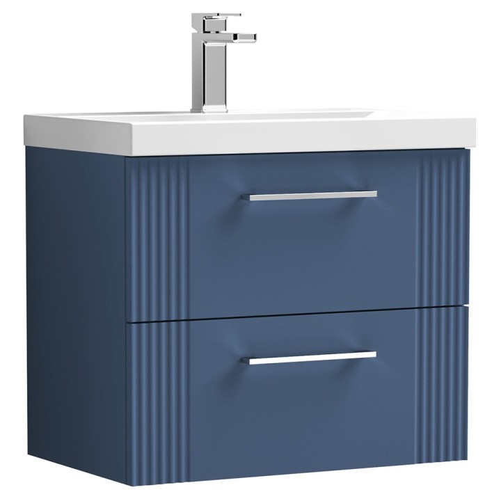 Deco 600mm Wall Hung Double Drawer Vanity Units