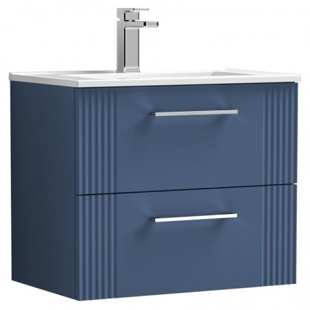 Deco 600mm Wall Hung Double Drawer Vanity Units