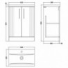 Deco 600mm Freestanding Cupboard Vanity Units