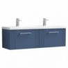 Deco 1200mm Wall Hung 2-Drawer Double Basin Vanity Units