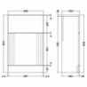 Deco 500mm Back-To-Wall WC Units