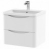 Lunar 600mm Wall Hung Double Drawer Vanity Units