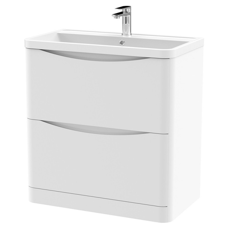 Lunar 800mm Freestanding Drawer Vanity Units