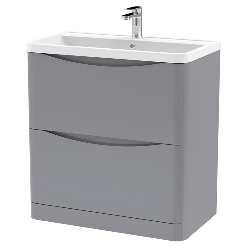 Lunar 800mm Freestanding Drawer Vanity Units