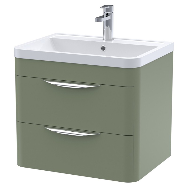 Parade 600mm Wall Hung Double Drawer Vanity Units