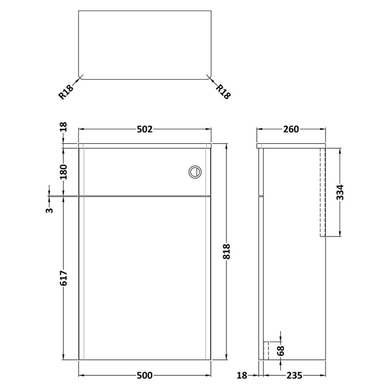 Classique 500mm WC Units