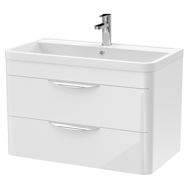 Parade 800mm Wall Hung Double Drawer Vanity Units