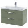 Parade 800mm Wall Hung Double Drawer Vanity Units