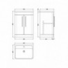 Parade 600mm Freestanding Cupboard Vanity Units