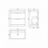 Parade 800mm Freestanding Drawer Vanity Units