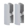 White Slip on Elias Radiator Feet (Pair)