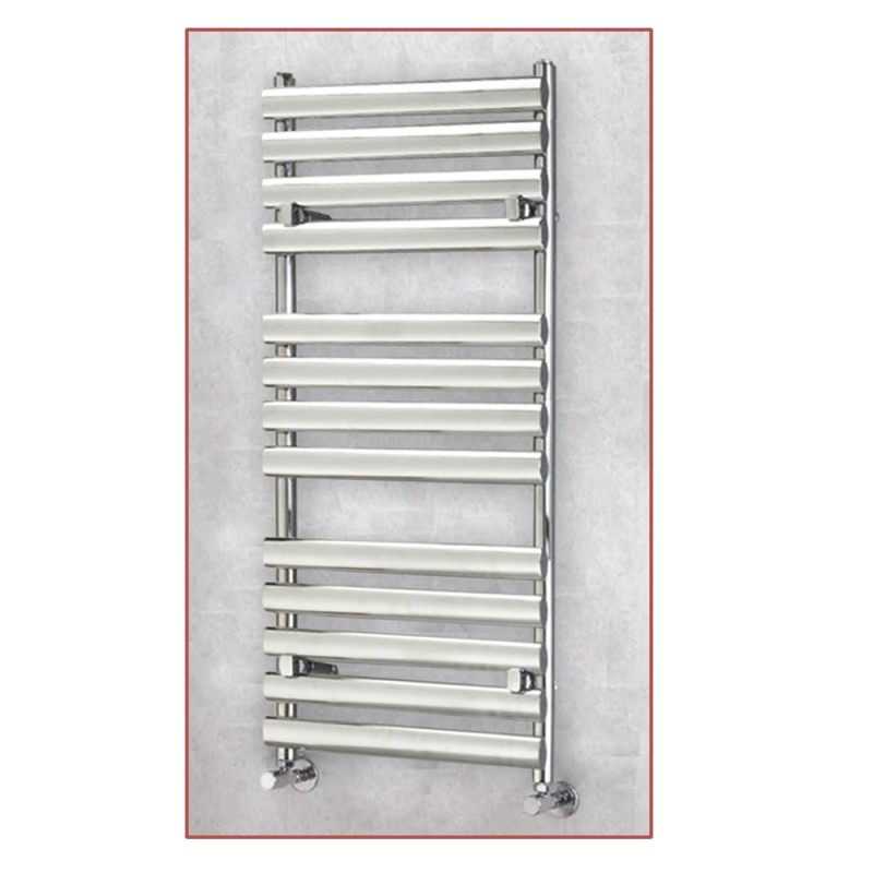 500mm (w) x 1200mm (h) Brecon Chrome Designer Towel Rail