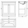 Classique 800mm Freestanding Traditional Drawer Vanity Units