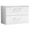 Arno 800mm Wall Hung Double Drawer Worktop Vanity Units