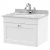 Classique 600mm Wall Hung Traditional Drawer Vanity Units With Worktops