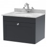 Classique 600mm Wall Hung Traditional Drawer Vanity Units With Worktops