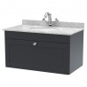 Classique 800mm Wall Hung Traditional Drawer Vanity Units With Worktops