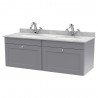 Classique 1200mm Wall Hung Traditional Drawer Vanity Units With Worktops