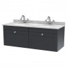 Classique 1200mm Wall Hung Traditional Drawer Vanity Units With Worktops