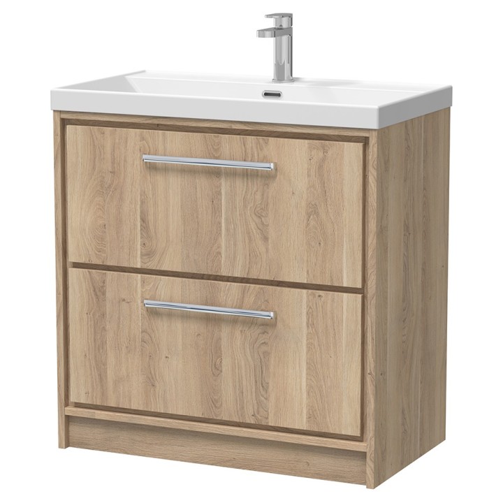 Lille 800mm Freestanding Double Drawer Vanity Units