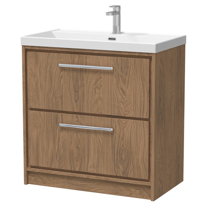 Lille 800mm Freestanding Double Drawer Vanity Units