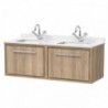 Lille 1200mm Wall Hung Double Drawer Vanity Units