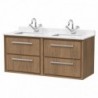 Lille 1200mm Wall Hung Four Drawer Vanity Units