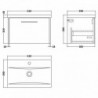 Juno 600mm Wall Hung Drawer Vanity Units