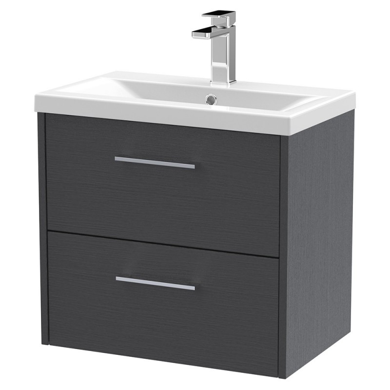 Juno 600mm Wall Hung Double Drawer Vanity Units