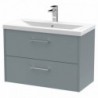 Juno 800mm Wall Hung Double Drawer Vanity Units